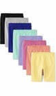 The Children s Place Unisex Kids Solid Multicolor Bike Shorts 10-12 Pull-on