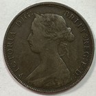 1864 New Brunswick One Cent Fine F Coin  20036