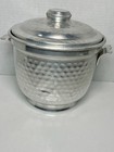 Vintage  Nasco Hammered Aluminum Ice Bucket  Made In Italy