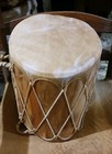   awesome  Vintage  Native American  Handmade Medium Pow Wow Taos Drum  Nice  