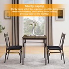 3 Piece Dining Table Set For 2  Kitchen Table Set With 2 Chairs For Small Spa   