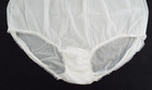 Vintage 1970s Texsheen White Sheer Nylon Granny Panties Size 9 Mushroom Gusset