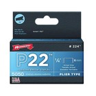 Arrow Fastener 224 Light Duty Staples  24 Ga  Flat Crown  1 4 In Leg L  Steel 