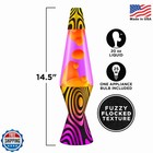 Lava   Lamp - 14 5   Groovy Gradient Flocked Base - The Original Motion Light - Y