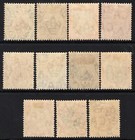St Kitts-nevis-1905-18 Set To 5 - Sg 11-21 Lightly Mounted Mint