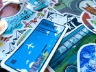 5-50 Pcs Travel Stickers  Adventure Passport Nature Phone Laptop Luggage Decals