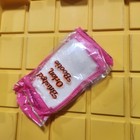 Vintage  crissa  Bootie Socks Orange Brushed Orlon Acrylic White H34 2