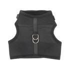 Black Breathable Mesh Cat Vest Harness For Escape Proof W adjustable Tape buckle