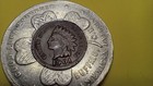 1901 Buffalo  Ny   Pan-american Expo   Encased 1901 Indian Cent   Very Nice One