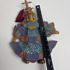 Vintage Burmese Marionette Doll Puppet Collectible Folk Art Wooden Leather