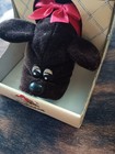 Vtg 1985 Tonka Pound Puppies Newborns Plush Dark Brown Black Dog Box Papers 7807