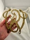 Vintage George Washington Cypher Brass Trivet Monogram 10-15 Colonial Decor