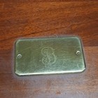 Vintage Eureka Pacific Silvercloth Silverware Flatware Monogram Chest Box Only 
