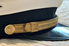 Vintage 1960s Fire Chief Class A Uniform Dress Cap Hat Cannon Tailoring Sz 7 1 4