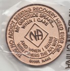 Infinity Years Eternity - Narcotics Anonymous Recovery Medal Token Chip Coin