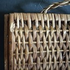 Vintage Wicker Rattan Storage Basket 14 5   