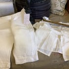 2965    antique 1910s Whitework Baby Under Shirts Lot  5 pc Tiny Tat Lace Handmade