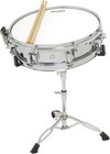 Mendini Steel Snare Drum Set With Gig Bag  Sticks  Stand For Student - 14x3 5 