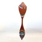 Antique Ndyuka Maroon Canoe Paddle Suriname Hand Carved Painted Tribal Folk Art