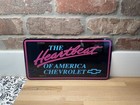 Chevrolet Chevy Heartbeat Of America License Plate  Made In The Usa 