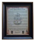 Mc-better  Navy  Chief Petty Officer s Cpo Creed Framed  b2  Personalized 