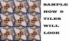9 Mexican Tiles Wall Floor Use Talavera Mexico Ceramic Handmade Pottery C 087