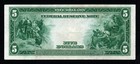 1914  5 Large Size New York Beautiful Xf  Federal Reserve Note 