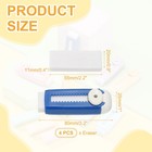 4 Pack Erasers  Pencil Erasers Large Eraser Push Pull Cute Soft  Blue White