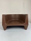 Vintage 1970 s Cosco Brown Reversible Child Booster Seat 3  6  Hard Plastic 