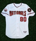 Washington Nationals 2008 Ismael Ramirez Game Worn Jersey Inaugural Season Sz 48