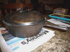 Vintage Cast Iron Chicken Fryer With Lid No 8