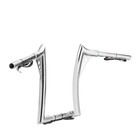 12  Ape Hanger Pre-wired Handlebar Fat Fit For Harley  Chrome