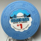 Golden Gate Hotel  1 Las Vegas  Nevada Gaming Poker Casino Chip 