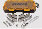 Dewalt Dwmt73804 Drive Socket Ratchet Set With Carrying Case - 34 Piece
