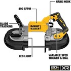 Dewalt 20v Max  Portable Band Saw  Deep Cut  Tool Only  dcs374b 