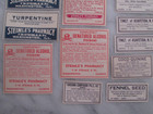 Antique Pharmacy Drug Labels 15 Pc  Lot For Apothecary Bottles Original 1900s