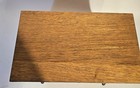 Vtg Oak 3 Drawer Library home Desk Letter File Cabinet Arts   Craft Style
