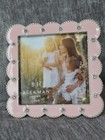 Beckman Home Pink Enameled Metal Picture Photo Frame