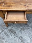 Country Farm Table 5 Foot X 3 Foot X 30 5    Tall Very Rustic Looking 2 Drawer