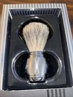 Art Of Shaving Fusion Chrome Collection Shaving Brush Pure Badger Nos W  Box