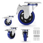 Workpro 4x 4  Heavy Duty Caster Wheel 2200lbs Swivel Locking Industrial W  Brake