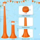 2 Pcs Collapsible Stadium Horn  21 Inch  Plastic Vuvuzela Trumpet Noisemakers Fo