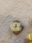 Lot Of 3 Working Ladies Dress Watch Movements  Bulova  Gruen  Di Conti