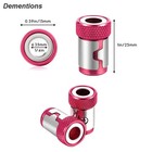     Magnetic Screwdriver Bit Holder Pivoting Tip Screwdriver Head Magnetizer Tool   