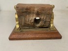 Antique Relic From Old Ship Ornate Brass Stamp Box     Collectible Decorative Item