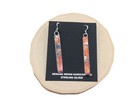 Navajo Earrings Compressed Slab Mohave Turquoise Sterling Silver Na Native Am