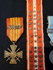 Ww2 Original Set French Medals War Cross 1939-1945 Valor Citations Colonial