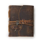 Vintage Leather Journal - 200 Pages Handmade Cotton Paper Diary
