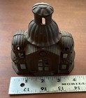 Vtg Classic Cast Iron Coin Bank 1890s  Original Finish 