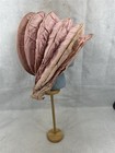 Antique Calash Bonnet Collapsible Pink Cotton Womens Calache